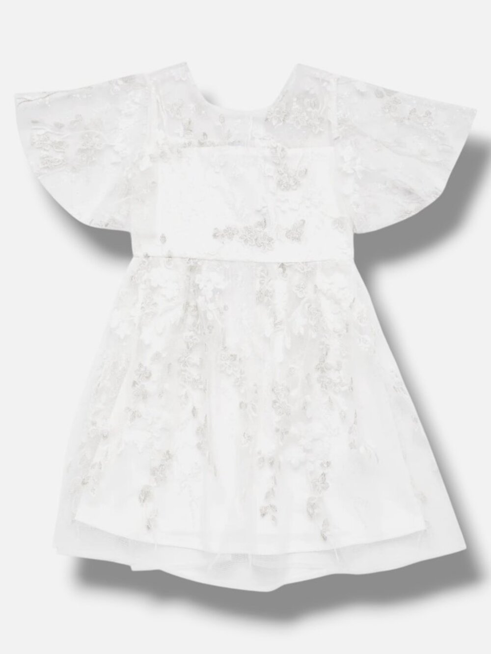 Marchesa Notte Mini Kids Girl's Ivory Floral Florence A-Line Dress Size 5